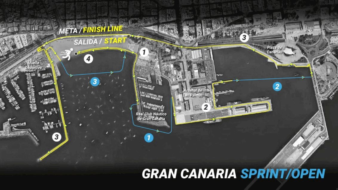 Swimrun Gran Canaria Maspalomas Mappa del percorso